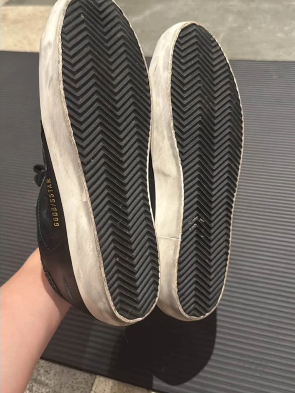 Golden Goose Black and White 'Superstar' Women's Leather Sneakers